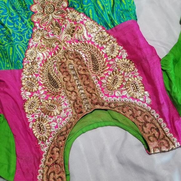 Multi colored Anarkali suit - Picture 8 of 8